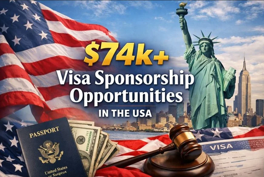 $74k+ Visa Sponsorship Opportunities in the USA
