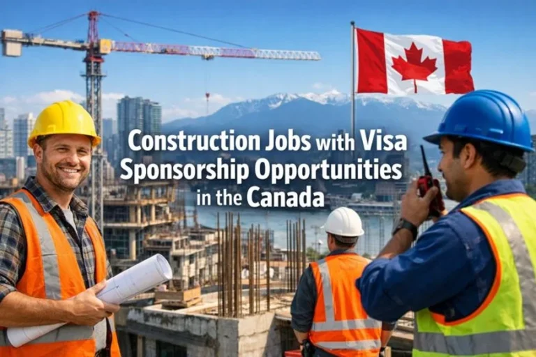 Construction Jobs with Visa Sponsorship Opportunities in Canada