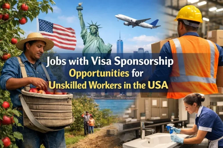 Jobs with Visa Sponsorship Opportunities for Unskilled Workers in the USA