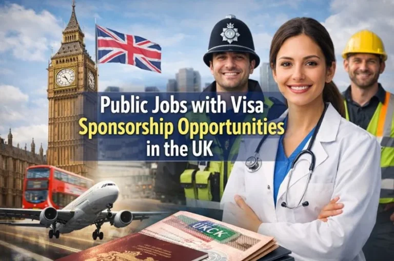 Public Jobs with Visa Sponsorship Opportunities in the UK