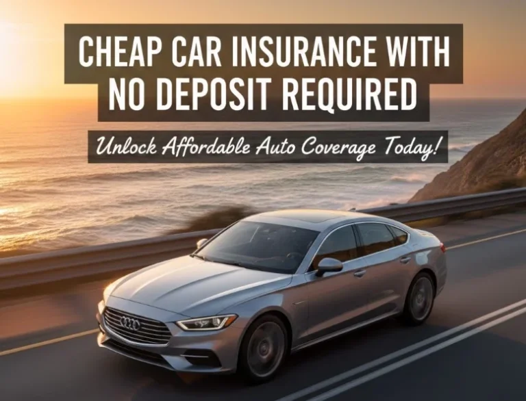 Understanding the Secret to Cheap Car Insurance with No Deposit Required